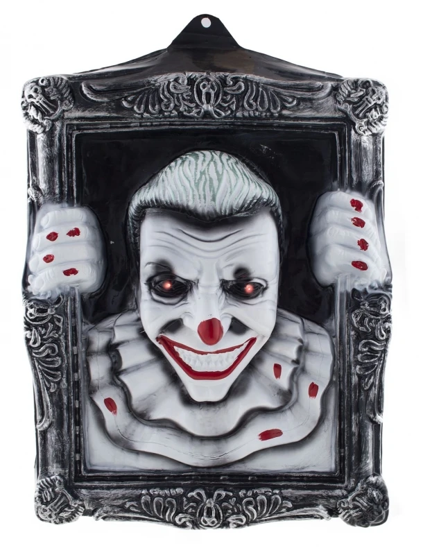 Horror Schilderij Met Verlichte Ogen 3 Horror Schilderij Met Verlichte Ogen