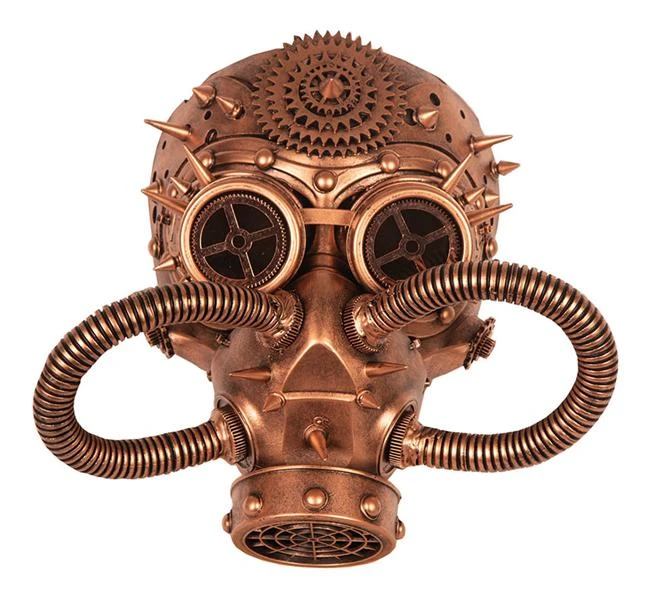 Gasmasker Steampunk Brons 3 Gasmasker Steampunk Brons