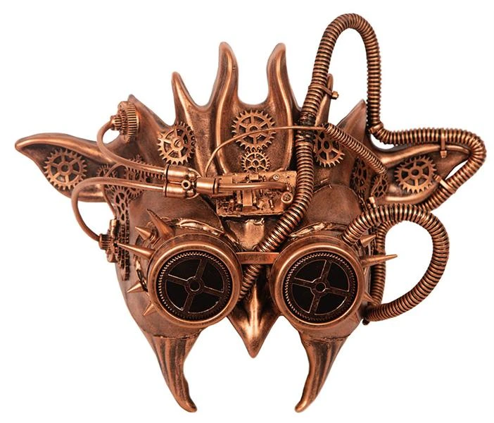 Masker Steampunk Brons 3 Masker Steampunk Brons