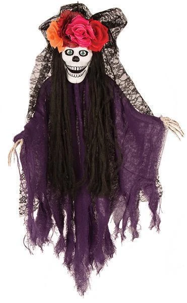 DECO SKELET VROUW 80CM 3 DECO SKELET VROUW 80CM