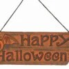 DECO BORD 'HAPPY HALLOWEEN' ORANJE 1 DECO BORD 'HAPPY HALLOWEEN' ORANJE -Halloween Rekwisieten Winkel 73632