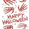 HAPPY HALLOWEEN STICKER 50 X 28 Cm -Halloween Rekwisieten Winkel 73702