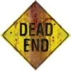 Bord "Dead End" 24 Cm -Halloween Rekwisieten Winkel 770074