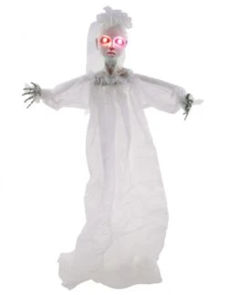 Hangdecoratie Witte Geest 92cm Met Licht