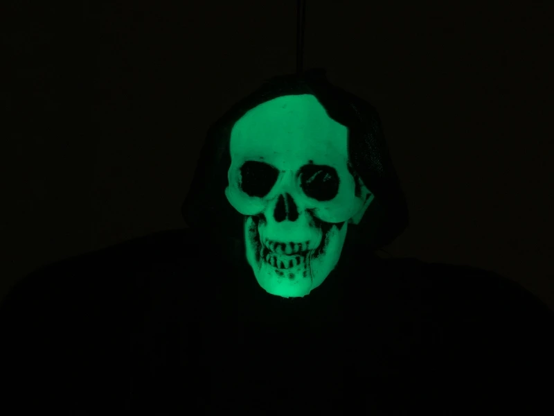 Halloween Figure Black Skeleton, Glow In The Dark 5 Halloween Figure Black Skeleton, Glow In The Dark - Afbeelding 3