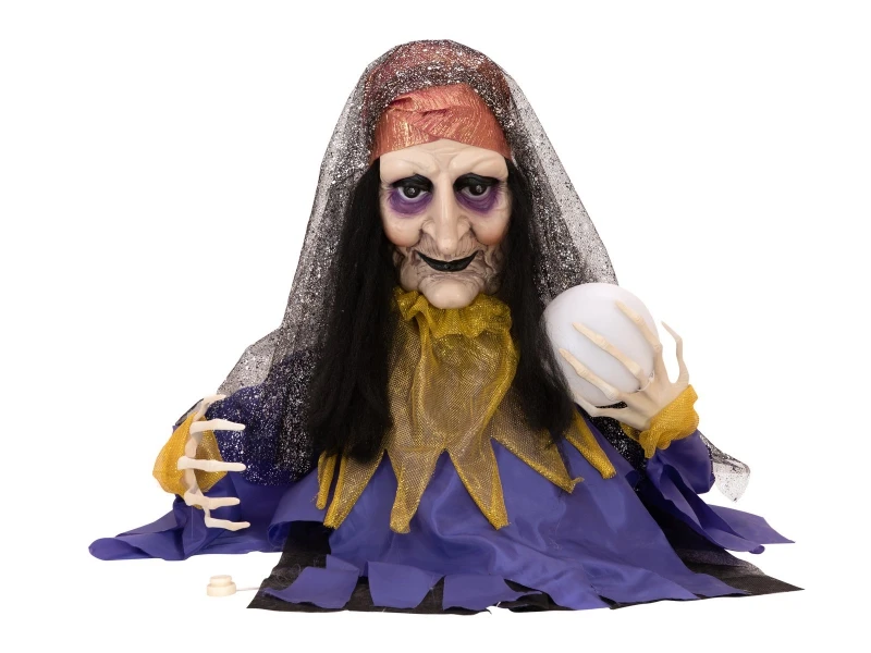 Halloween Figure Fortune Teller, Animated 50cm 3 Halloween Figure Fortune Teller, Animated 50cm