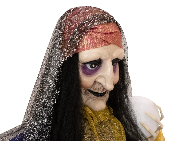 Halloween Figure Fortune Teller, Animated 50cm 4 Halloween Figure Fortune Teller, Animated 50cm - Afbeelding 2