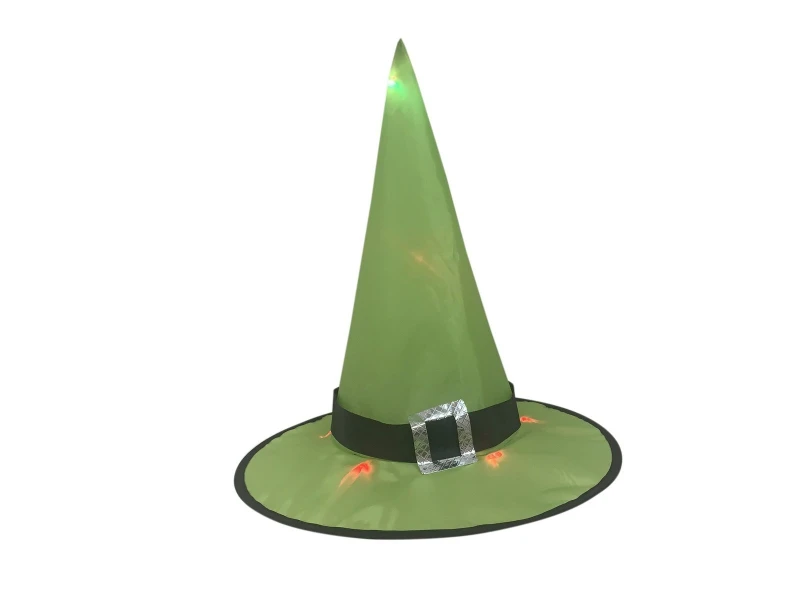 Halloween Witch Hat 3pc Set, Illuminated, 36cm 7 Halloween Witch Hat 3pc Set, Illuminated, 36cm - Afbeelding 5