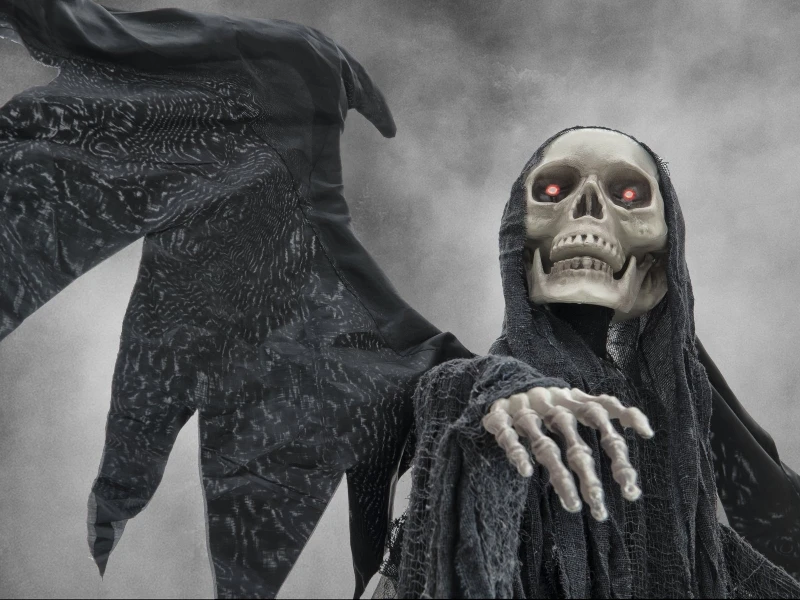 Halloween Black Angel, 175x100x66cm 6 Halloween Black Angel, 175x100x66cm - Afbeelding 4