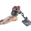 Halloween Foot With Chain, 25x10x17cm -Halloween Rekwisieten Winkel europalms halloween foot with chain 25x10x17cm