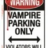 Vampire Parking Only Metal Signs 41 Cm -Halloween Rekwisieten Winkel halloween bord parking vampire