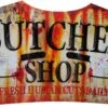 METAL SIGN BUTCHER SHOP (36X59CM) -Halloween Rekwisieten Winkel halloween metal sign butcher shop 36x59cm