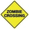 Metal Sign Zombie Crossing 28 Cm -Halloween Rekwisieten Winkel metal sign zombie crossing 28 cm